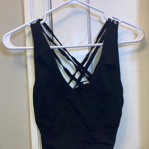 Black Strappy Tank Top